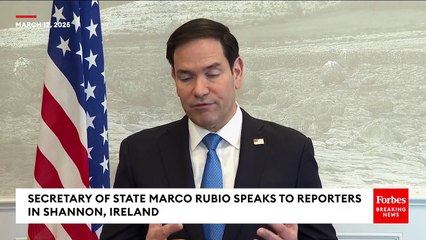 'The Ball Is Truly In Their Court': Rubio Says Onus To Accept Ceasefire Deal On Russia