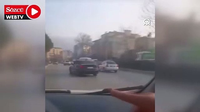 Makas atan sürücüye para cezası uygulandı