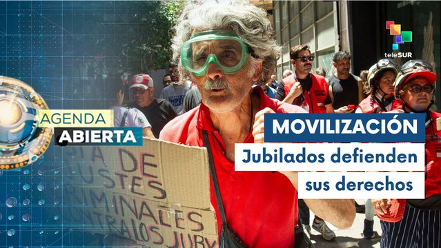 Jubilados argentinos se movilizan contra el gobierno del pdte. Milei