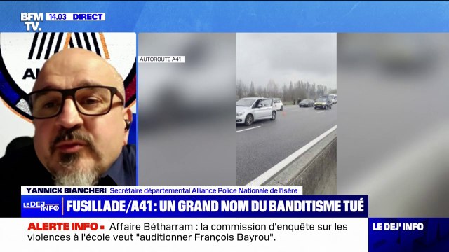 Fusillade sur l'A41: Une fois qu'on a un pied dans le grand banditisme, on n'en sort jamais vraiment , déclare Yannick Biancheri (Alliance) à propos de la victime, Jean-Pierre Maldera