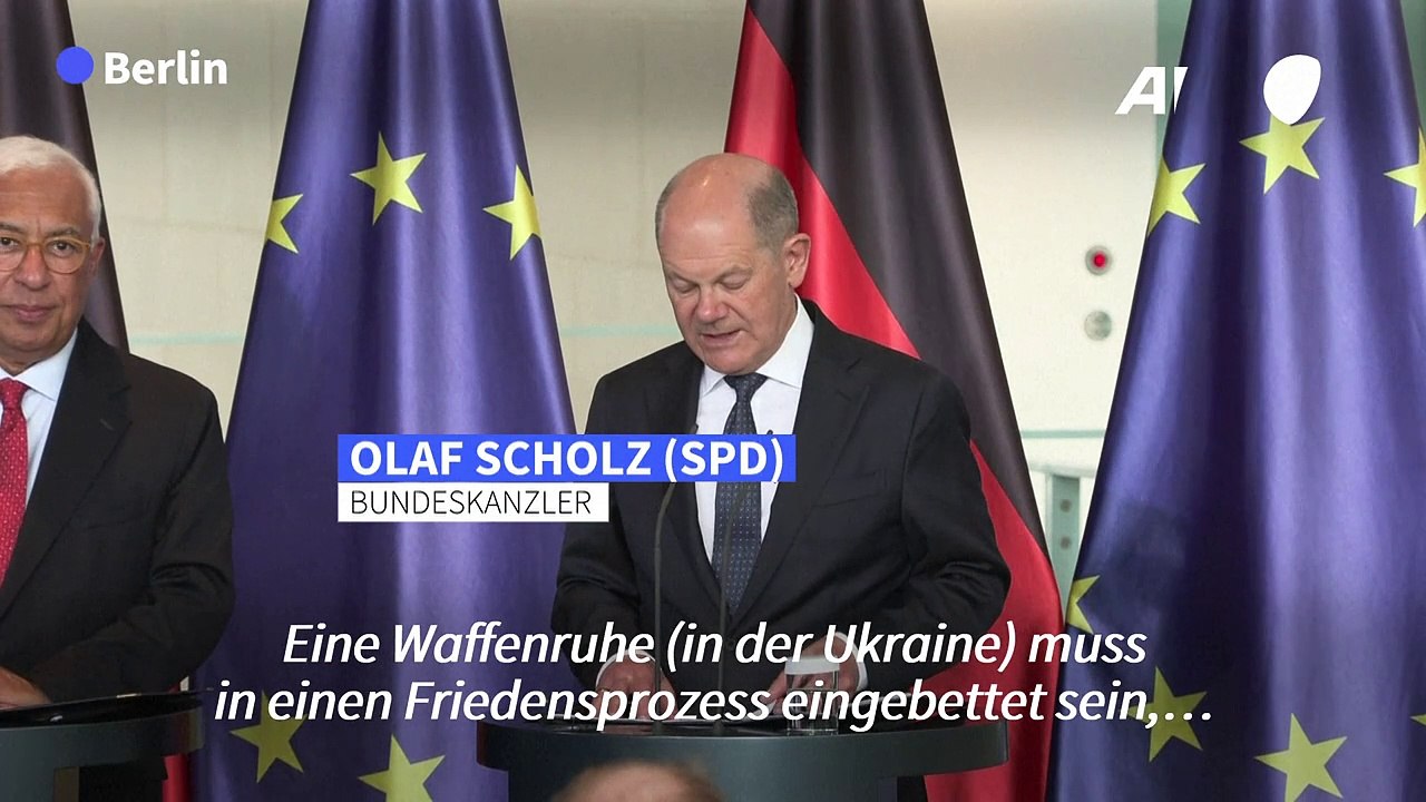 Scholz: Ukraine-Friedensprozess muss in dauerhafte Vereinbarung münden