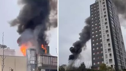 Ataşehir’de AVM’de yangın