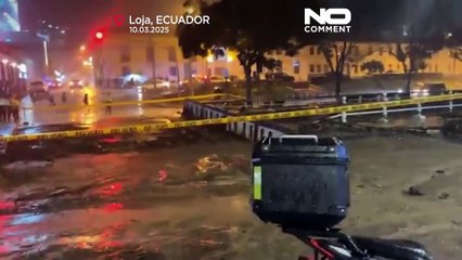 Inondations dans le sud de l'Équateur : un pont effondré, des bâtiments endommagés