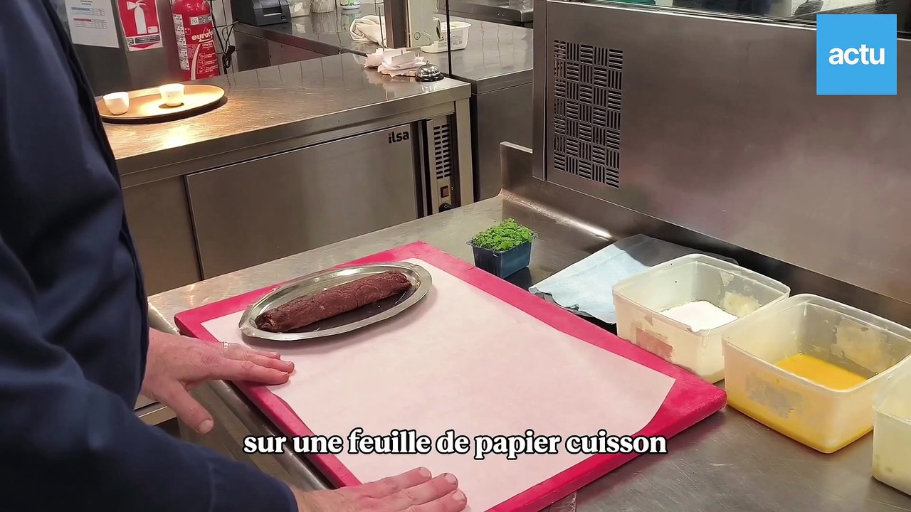 VIDÉO. Un boudin noir revisité aux Carrouges, une entrée de Vincent Biset à reproduire chez soi !