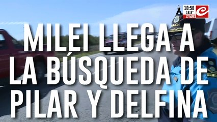 Tragedia en Bahía Blanca: Javier Milei se acercó al lugar donde buscan a Pilary Delfina