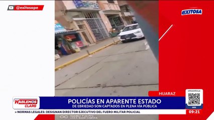 Policías son captados en aparente estado de ebriedad en Áncash: Estas son las imágenes
