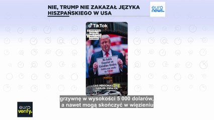 Nie, Trump nie zakazał mówienia po hiszpańsku w USA