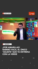 LPZ: RAMIRO VACA YA ENTRENA CON LA VERDE