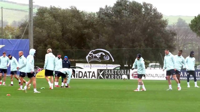 LAZIO-VIKTORIA PLZEN - L'ALLENAMENTO DELLA VIGILIA A FORMELLO, TATY E NUNO TAVARES CI SONO