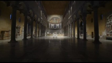 Una nuova illuminazione esalta la bellezza di Santa Sabina a Roma