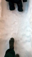 Stumbled upon the cutest little bear   #babyRo #baby #winterwonderland #snow #pure #cutebaby