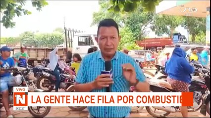Largas filas por combustibles en provincias