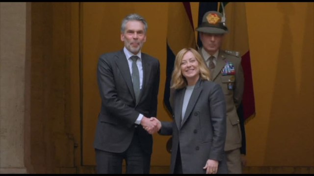 Meloni riceve il primo ministro olandese Dick Schoof a Palazzo Chigi