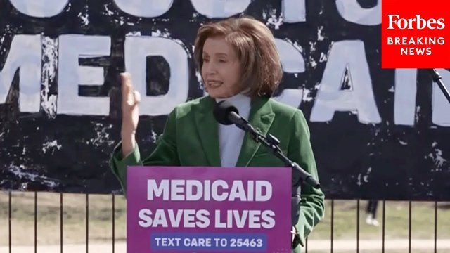 'Save Our Medicaid!': Nancy Pelosi Slams GOP's Budget, Demands Healthcare Protections At D.C. Rally
