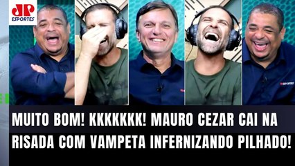 SENSACIONAL! Mauro Cezar CAI NA RISADA com Vampeta "INFERNIZANDO" Pilhado AO VIVO!