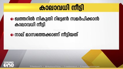 ഖത്തറില്‍ നികുതി റിട്ടേണ്‍ സമര്‍പ്പിക്കുന്നതിനുള്ള കാലാവധി നാല് മാസം കൂടി നീട്ടി