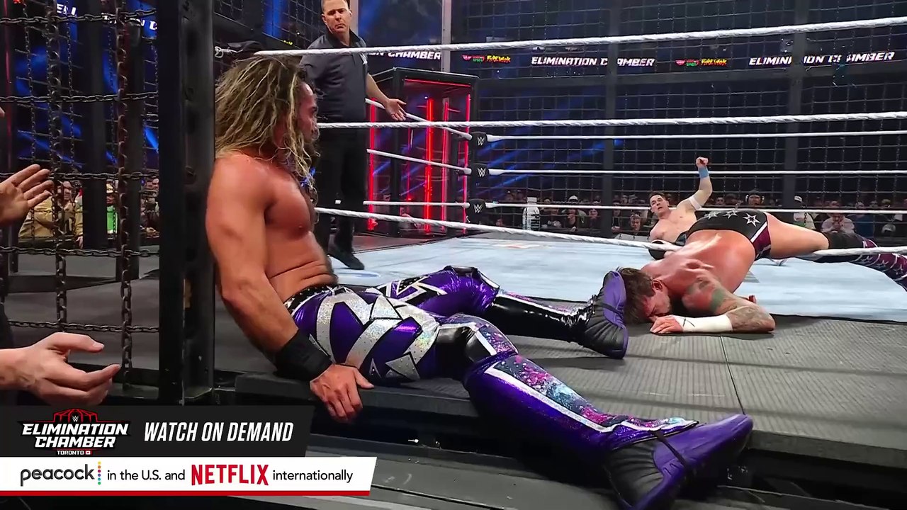 John Cena eliminates CM Punk to win his final Chamber Match_ Elimination Chamber 2025 highlights