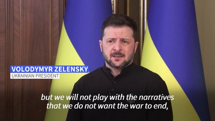 Ukraine has no 'trust' in Russia over ceasefire proposal, says Zelensky