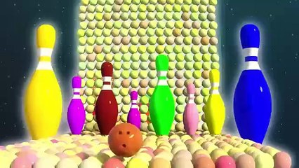 Bowling Ball Adventure: Kinetic Sand Learn Alphabet Animals and Colors | U is for Unicorn