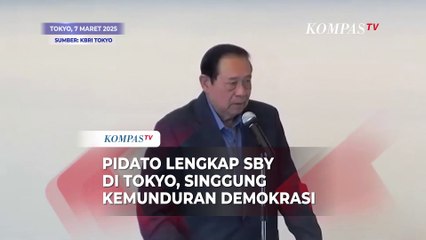 [FULL] Pidato SBY di Tokyo, Singgung Kemunduran Demokrasi di Berbagai Negara Termasuk Indonesia