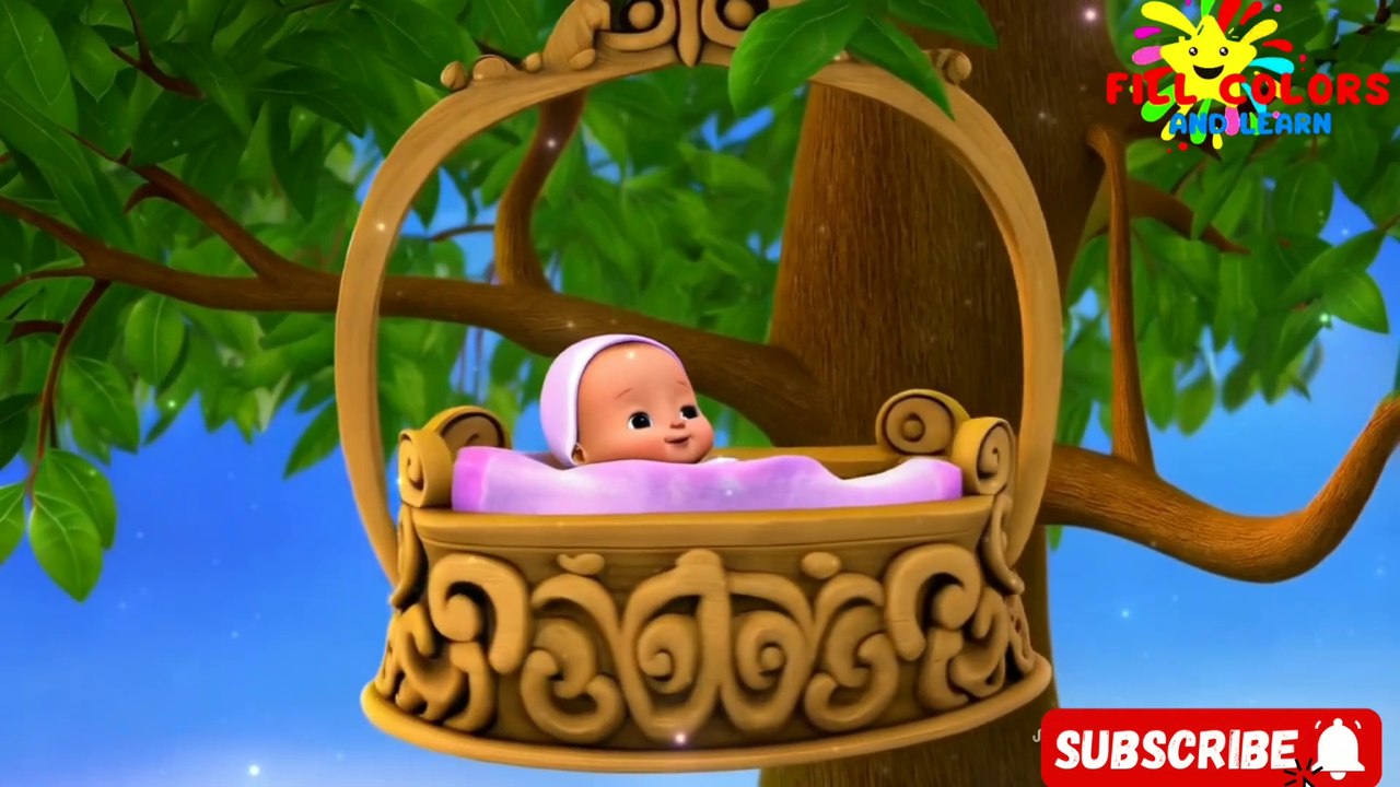 🎶 Rock-A-Bye Baby Lullaby: INSTANT Calm for Fussy Babies! 😴✨ | Cartoons For Kids