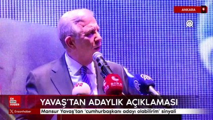 Mansur Yavaş'tan 'cumhurbaşkanı adayı olabilirim' sinyali