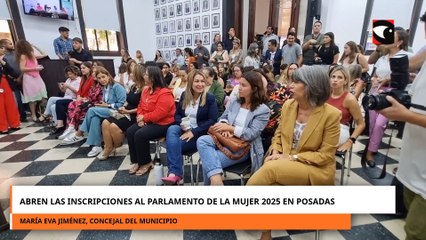 Abren las inscripciones al Parlamento de la Mujer 2025 en Posadas