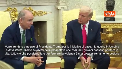 Premier irlandese Micheal Martin si congratula con Trump per iniziative pace in Ucraina