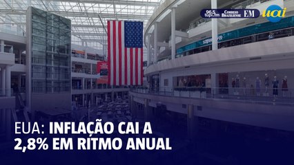Inflação dos Estados Unidos registra queda para 2,8%
