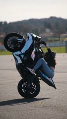 girl bike amazing stunts #shorts