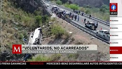 Víctimas de volcadura eran voluntarios, no acarreados: Bancada de Morena en el Congreso de Oaxaca