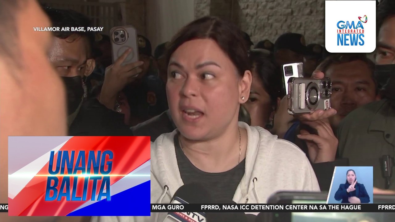 VP Duterte, hindi pinapasok sa Villamor Air Base bago umalis ang eroplano ni FPRRD | Unang Balita