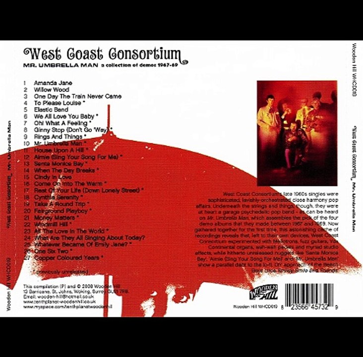 West Coast Consortium – Mr. Umbrella Man (A Collection Of Demos 1967-1969) : Psychedelic Rock