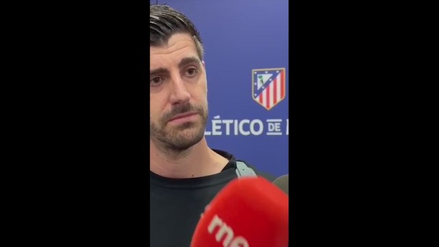 el palazo de courtois a simeone después de la victoria: estoy harto de ese victimismo siempre
