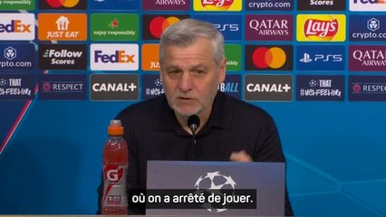 Lille - Genesio : "On a arrêté de jouer"
