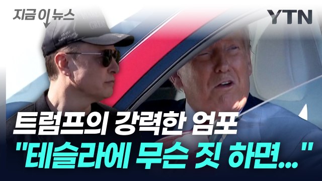 지옥 겪을 것 트럼프 엄포에 테슬라 주가 급등 [지금이뉴스] / YTN