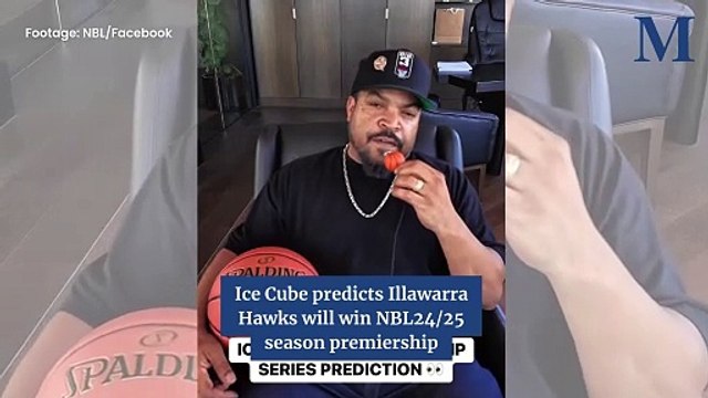 American rapper Ice Cube predicts Hawks will win NBL series