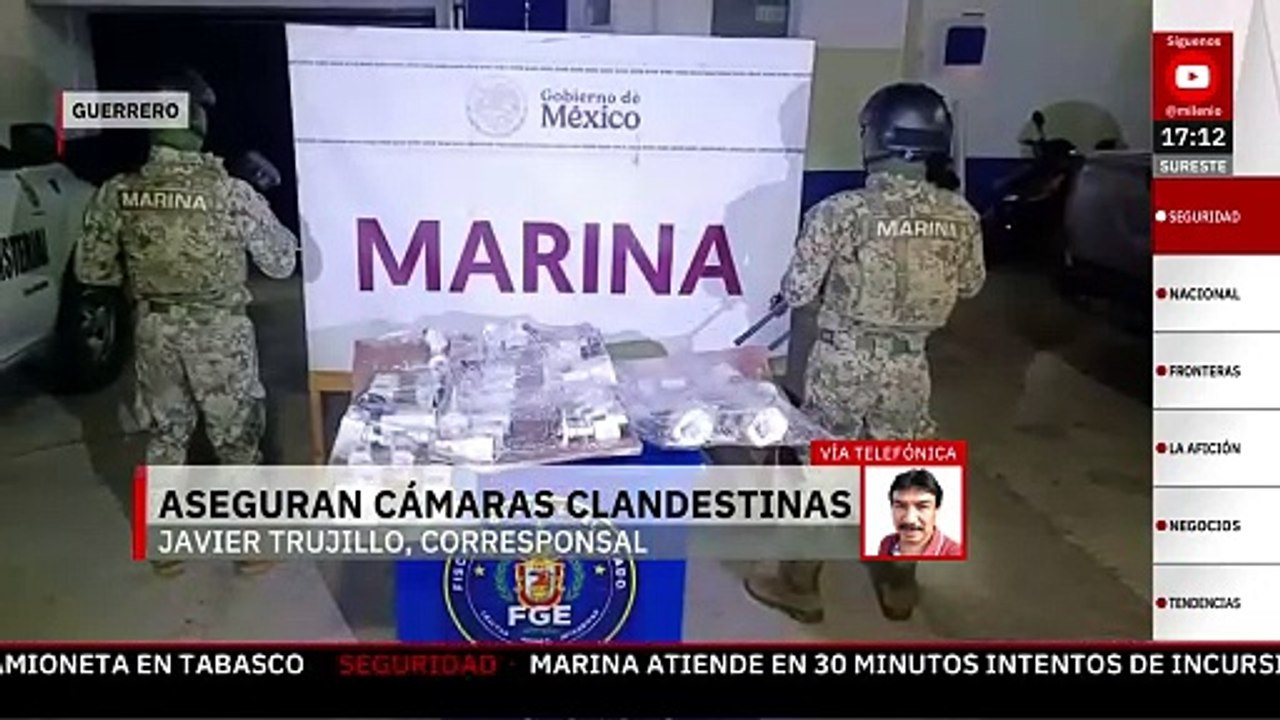 Fuerzas Armadas de Guerrero desmantelan más de 30 cámaras de videovigilancia clandestinas