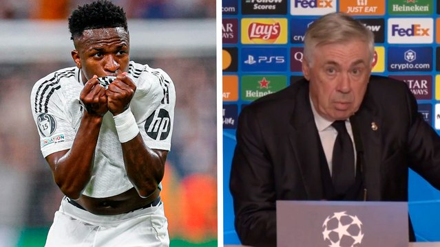 Carlo Ancelotti respalda por completo a Vinicius a pesar de fallar el penal contra el Atlético de Madrid