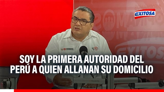 Santiváñez: Soy la primera autoridad del Perú a quien allanan su domicilio por una denuncia de abuso de autoridad