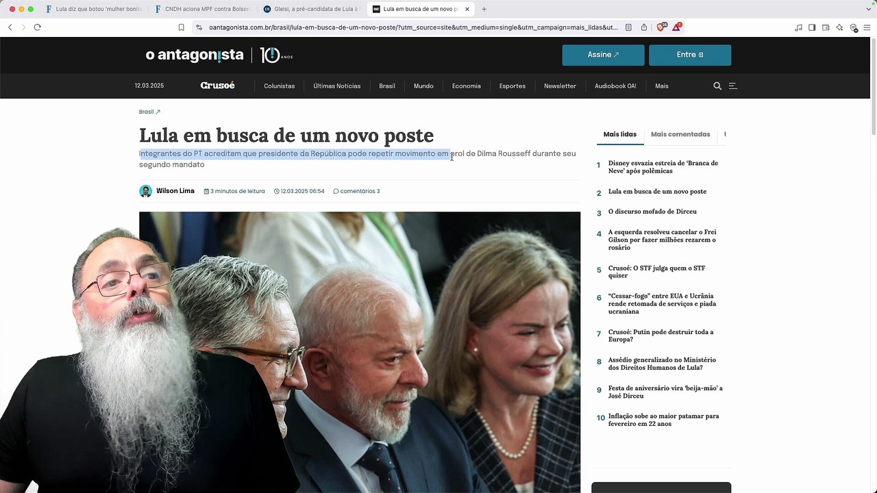 LULA fala que "COLOCOU MULHER BONITA na COORDENAÇÃO" pra AGRADAR HOMENS do CONGRESSO mas FICA PIOR