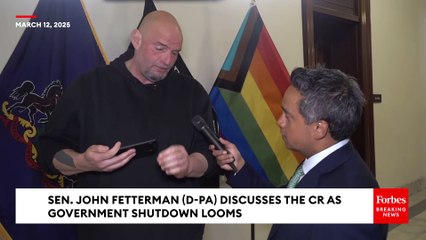Fetterman: 'If You Refuse To Or You Withhold Your Vote, You Are Voting About Shutting The Govt Down'