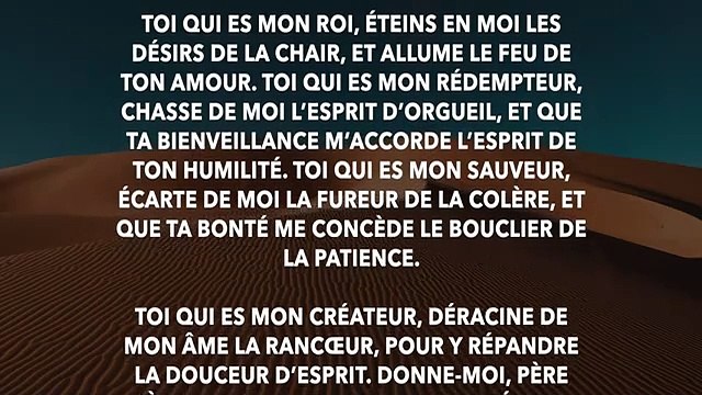 Prière pour le CARÊME !