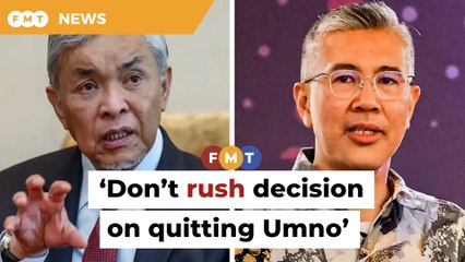 Zahid advises Tengku Zafrul not to rush decision on quitting Umno