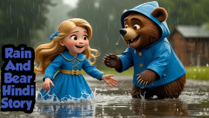 Rain And Bear Hindi Story, Very Nice Story , Bedtime Stories,🌜🌛🌝🌟✨🌈🌅☁️🌝❤️❤️❤️💚🌴🌳🌲🌨️🌧️🌦️🐻🐻🐻