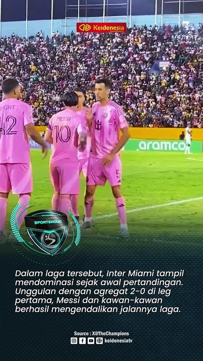 Lionel Messi Antar Inter Miami ke Perempat Final Concacaf Champions Cup
