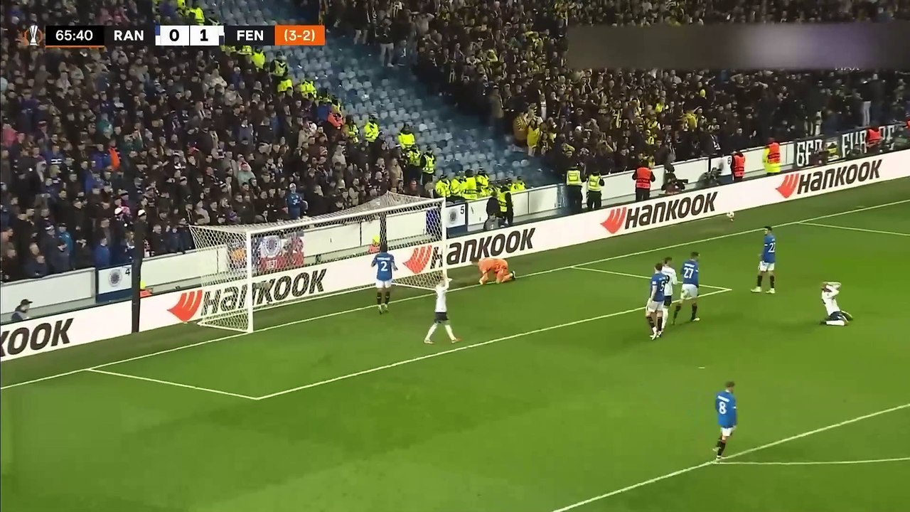 เรนเจอร์ส 0-2 เฟเนร์บาห์เช่