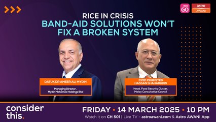 Consider This: Rice in Crisis — Band-Aid Solutions Won’t Fix a Broken System