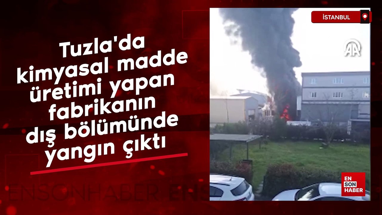 Tuzla'da kimyasal madde üretimi yapan fabrikada yangın