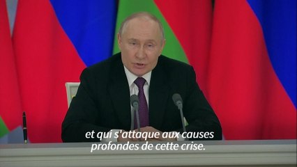 Poutine dit qu'il faut régler des "questions sérieuses" concernant la trêve en Ukraine